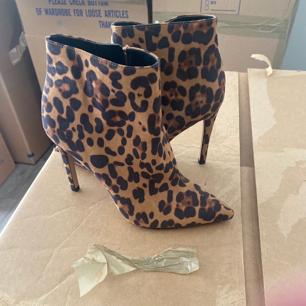 Leopard booties